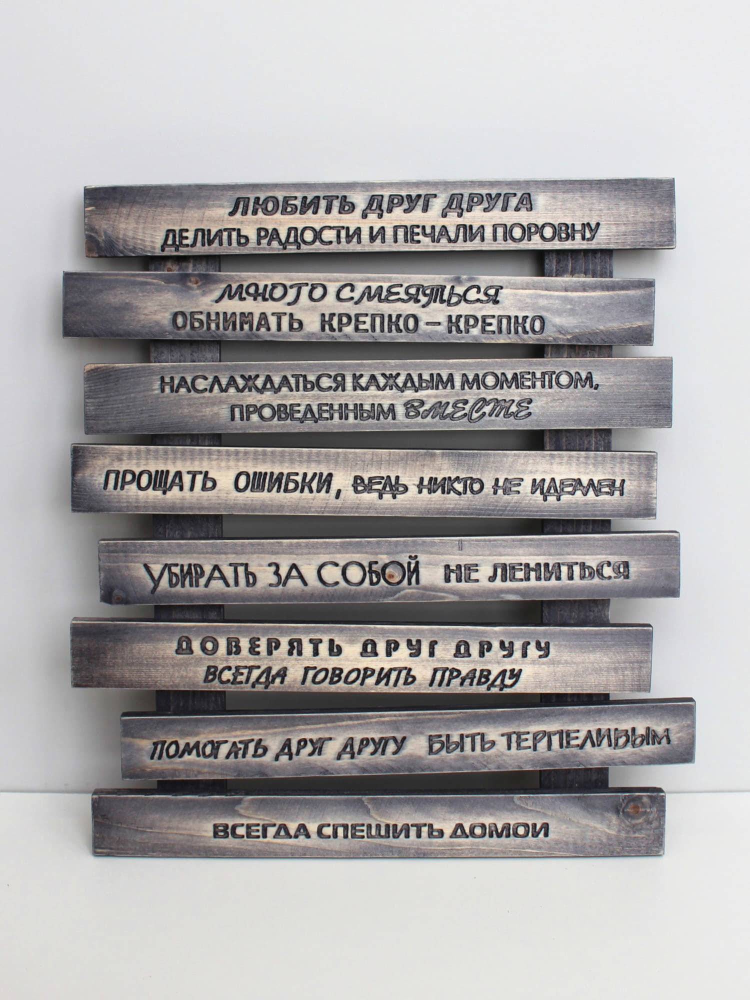 Панно "Правила дома"