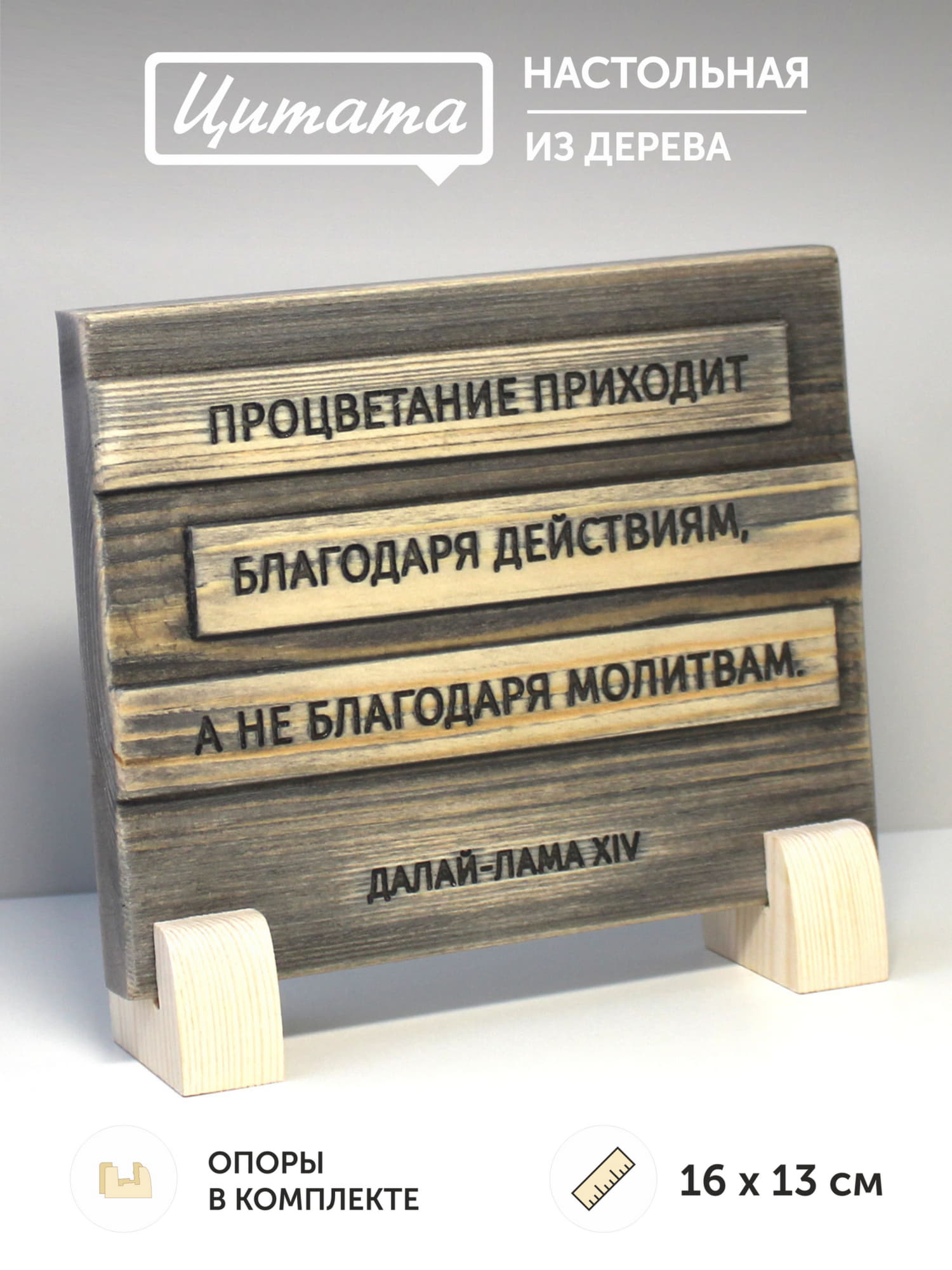 Цитата Далай Ламы XIV "Процветание приходит благодаря действиям, а не благодаря молитвам"